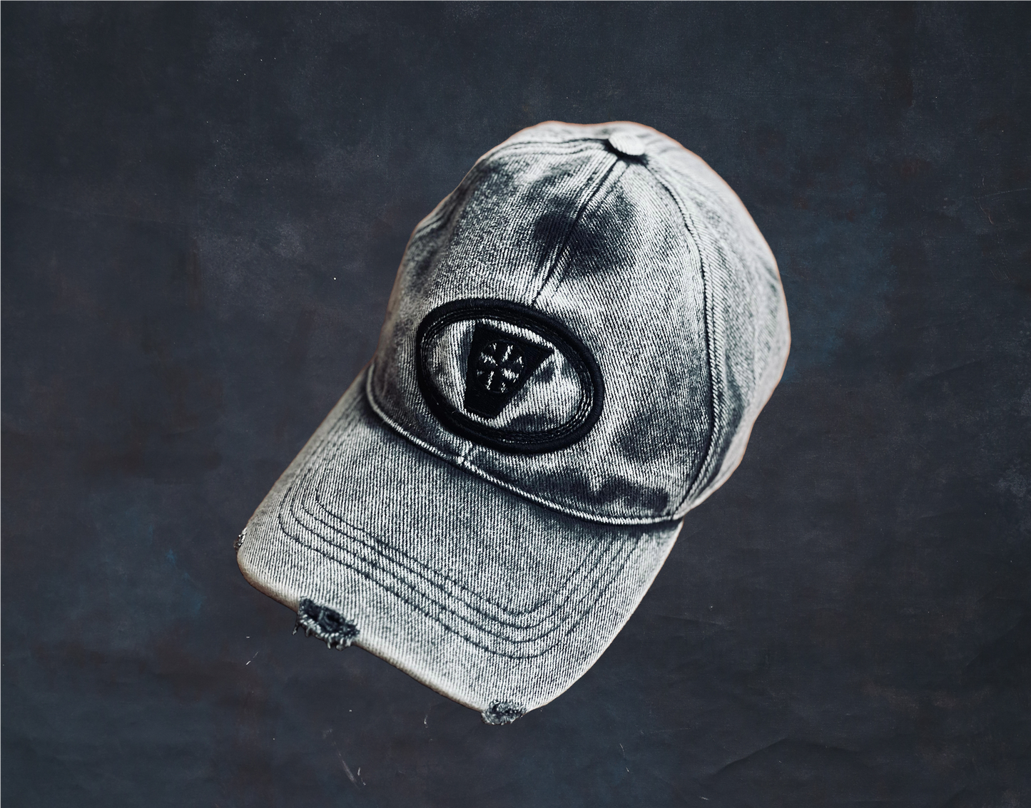 NYCK Distressed Denim Cap